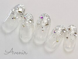 キラキラグラデネイル