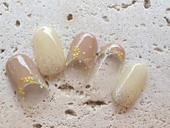 ミモザ/お花/手描き