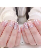 ピオニーネイル(peony nail)/夜桜