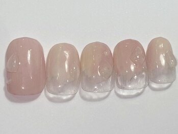 ネイルメゾン 渋谷店(NAIL MAISON)/桃水滴ニュアンス¥5500