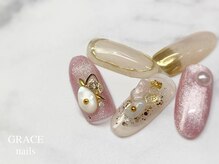 グレース ネイルズ(GRACE nails)/天然石×スターギャラクシー