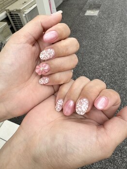 はあとねいる 宇都宮御幸ヶ原店/フラワーネイル