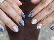 サクノネイル(SAKUNONAIL)/ブルーマグネットネイル