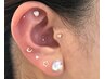  キラキラ可愛い☆耳ツボジュエリー【お悩み解消】両耳12粒￥3000