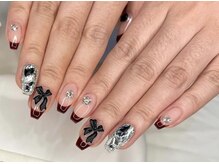 リナネイルサロン 池袋(Lina nail salon)/#レッドフレンチ