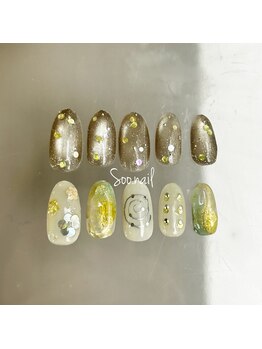 3月定額ネイルアシメデザインB