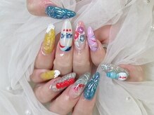 キューティプティ新宿の雰囲気（シンプル～ゴテゴテまで、手書きアートもお任せ下さい♪）