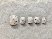 エンジェリック カラーズ(Angelic colors)/ホワイトミラーフットネイル☆