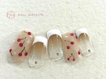 ネイルメゾン 梅田(NAIL MAISON)/グラデフレンチチェリー