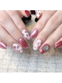 ミラーハートネイル