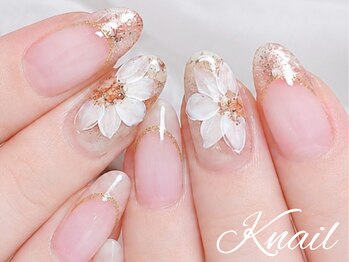 ケイネイル(Knail)の写真/繊細な手描きペイント＆立体的な3Dアートが人気!ロングからショートまでお爪に合わせたアートを指先に…
