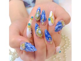 人魚の鱗ネイル