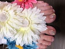 ブロックファイブハナ(Block 5 HANA)/フット　ラメグラデーション