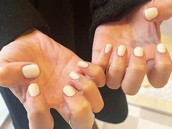 ミエルネイル 天神大名(miel nail)/お客様ハンド：ワンカラーネイル