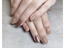 ラグネル(Luxnal)/シンプル秋ワンカラーネイル