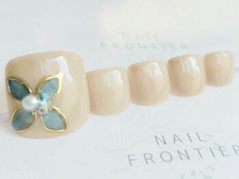 ネイルフロンティア 吉祥寺(NAIL FRONTIER)/Cワンポイント花フット8980円~