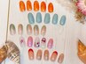 【当店人気NO.１！】　オフ込み☆シンプルアート定額デザイン