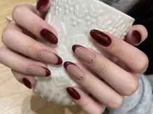 ナユキネイル 渋谷店(NA.YUKI NAIL)/秋冬ネイル　エレガントデザイン