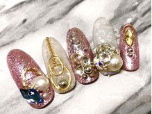 ネイルサロン ティディ(TIDY)/派手盛りゴージャスネイル