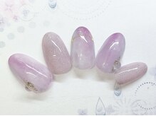 アルセア 上野御徒町店(Alcea)/梅雨ネイル　アジサイ　水滴
