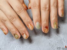 アールビーネイル(RB_nail)/茶色ニュアンス