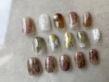 ルシェオ 表参道(LUCIEO)の写真/【毎月デザインが増える&変わるseason collection￥8800】サンプル多数ご用意しております◎色配置変更OK