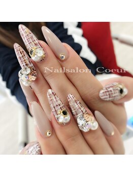 ネイルサロン クール(Nailsalon Coeur)/ツイードネイル