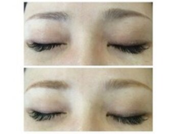 ティーラッシュ(T lash)/ヘアカラーに合わせて、眉カラー
