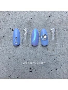 サロンストロベリームーン(Salon Strawberry Moon)/定額ビジューネイル☆¥8980
