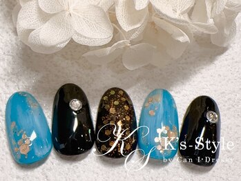 ケーズスタイル バイ キャンアイドレッシー(K's-Style by Can I Dressy)/キラキラネイル(定額C)