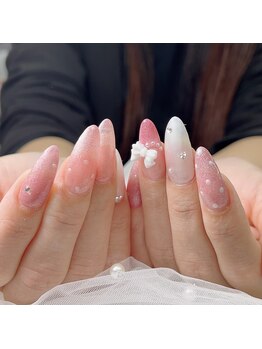 ピンクリボンネイル