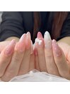 ピンクリボンネイル