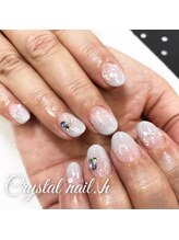 クリスタルネイル ゆめタウン博多店(CRYSTAL NAIL)/ホワイトグラデーションネイル