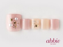 ネイルサロンアビー 北千住店(abbie)/星モチーフフット　￥10340