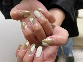 ニュアンスネイル　春ネイル