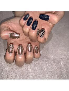 ネイル アヴァンス JR和歌山店(Nail AVANCE.)/ゼブラフラッシュ