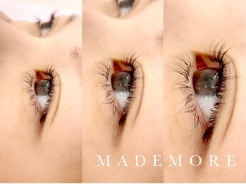 マドモア 飾磨店(MADEMORE)の写真/《次世代LEDマツエク導入＊》自まつ毛への負担を最小限に抑え、理想の目元を素早く実現！
