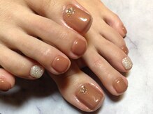 ラウト デコレーションアンドネイルサロン(Lauto Decoration&Nail Salon)/ベージュフットネイル