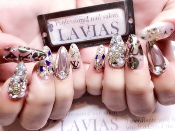 プロフェッショナル ネイルサロン ラヴィアス(LAVIAS)/【スカルプ】10本アートし放題