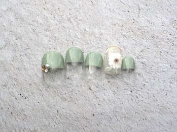 ニコルネイル(nicole nail)/定額¥10000 手描きフラワー