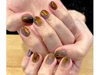 クラル 平塚店(CURAR)/暗色夏ネイル