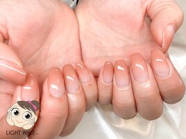 サーモンピンクのグラデ♪
