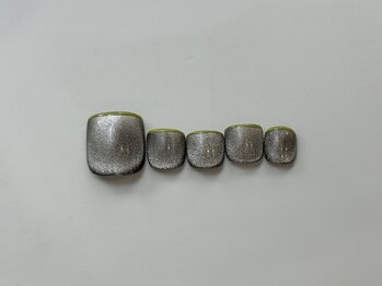 ネイルメゾン 天神店(NAIL MAISON)/ブラウンマグ細フレンチ¥7500