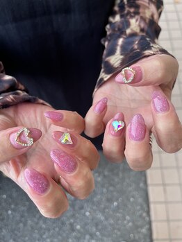 パーツで華やかに!