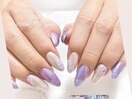 キラ艶☆あじさいネイル
