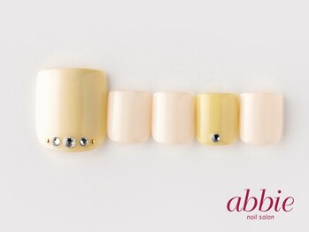 ネイルサロンアビー 北千住店(abbie)/縦グラデフット　￥10461