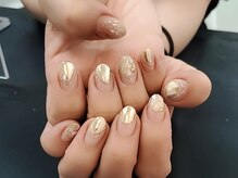 プレジール ラ・ルー(Plaisir La・Ru-)/ミラーネイルデザイン