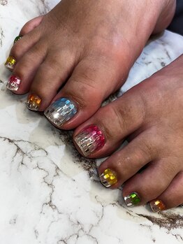 かき氷ネイル(^^)