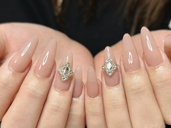 ウサギネイル 新大久保店(usagi nail)/ピンクネイル