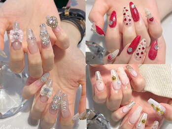 ベレッツァネイル 大阪 日本橋(BellezzaNail)の写真/歴20年の本部認定講師在籍【(ケア付)長さ出し10本×ベ-スカラ-¥7600】自爪に合った長さ出しを提案♪1本～OK